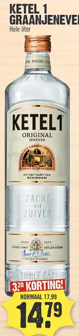 Super Dirck 3 KETEL 1 GRAANJENEVER aanbieding