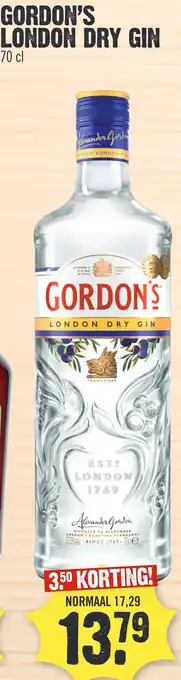 Super Dirck 3 GORDON'S LONDON DRY GIN aanbieding