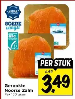 Vomar Voordeelmarkt Gerookte Noorse Zalm aanbieding