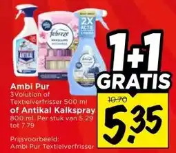 Vomar Voordeelmarkt Ambi Pur of Antikal Kalkspray aanbieding