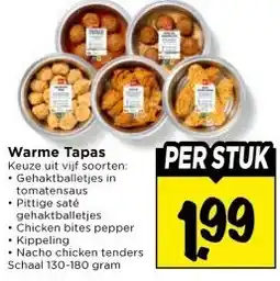 Vomar Voordeelmarkt Warme Tapas aanbieding