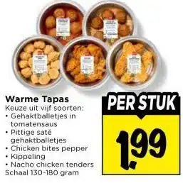 Vomar Voordeelmarkt Warme Tapas aanbieding
