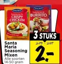 Vomar Voordeelmarkt Santa Maria Seasoning Mixen aanbieding