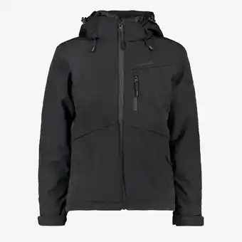 Scapino Mountain Peak gewatteerde kinder softshell jas zwart aanbieding