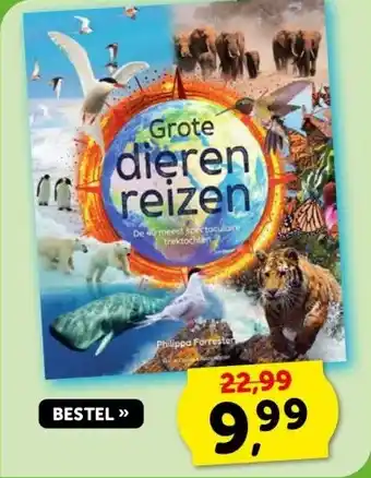 Boekenvoordeel Grote dieren reizen aanbieding