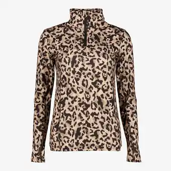 Scapino Mountain Peak dames skipully met rits luipaardprint aanbieding