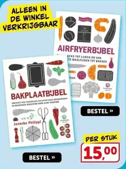 Boekenvoordeel BAKPLAATBJBEL , AIRFRYERBJBEL aanbieding