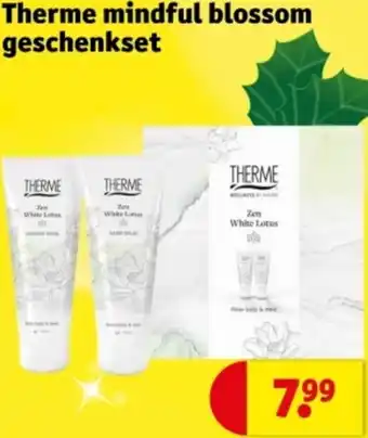 Kruidvat Therme mindful blossom geschenkset aanbieding