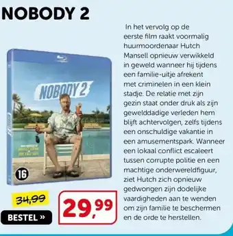 Boekenvoordeel NOBODY 2 aanbieding