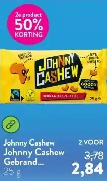 Holland & Barrett Johnny Cashew Gebrand Gezouten aanbieding