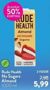 Holland & Barrett No Sugars Almond aanbieding