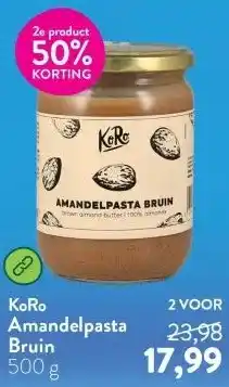 Holland & Barrett Amandelpasta Bruin aanbieding