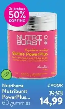 Holland & Barrett Nutriburst PowerPlus Biotine 2500mcg - 60 gummies aanbieding