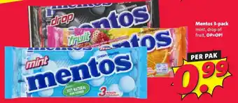 Nettorama Mentos 3-pack aanbieding
