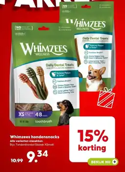Pets Place Whimzees hondensnacks Alle varianten stazakken. aanbieding