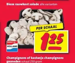 Nettorama Champignons of kastanje champignons gesneden aanbieding
