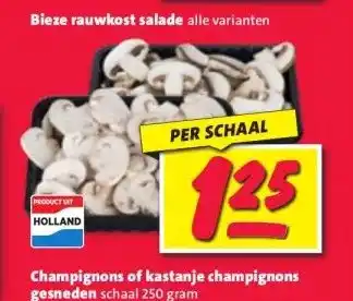 Nettorama Champignons of kastanje champignons gesneden aanbieding
