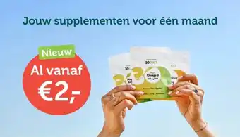 Holland & Barrett Jouw supplementen voor één maand aanbieding