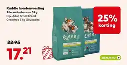 Pets Place Ruddle hondenvoeding Alle varianten van 3 kg. aanbieding