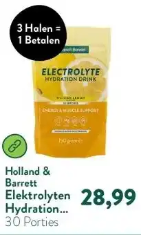 Holland & Barrett Elektrolyten Hydration Drink Citroen – 150g aanbieding