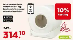Pets Place Trixie automatische kattenbak met app. aanbieding