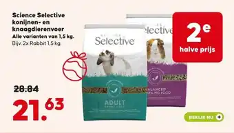 Pets Place Science Selective konijnen- en knaagdierenvoer aanbieding