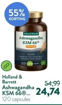 Holland & Barrett Ashwagandha KSM 66® 500mg aanbieding