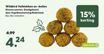 Pets Place Wildbird Vetblokken en -bollen Diverse soorten. Goedgekeurd door Vogelbescherming Nederland. aanbieding