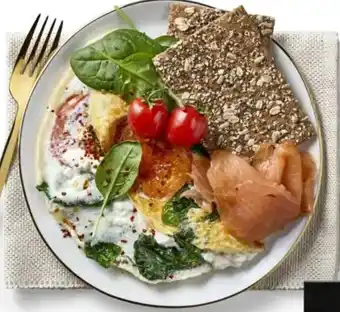 Lidl Witte omelet met spinazie aanbieding