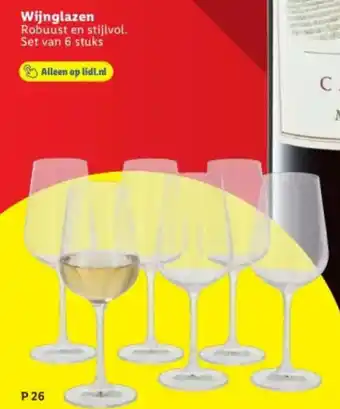Lidl Wijnglazen aanbieding