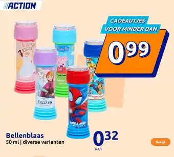 Action Bellenblaas aanbieding