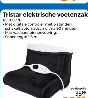 Trekpleister Tristar elektrische voetenzak aanbieding
