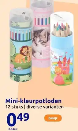 Action Mini-kleurpotloden aanbieding