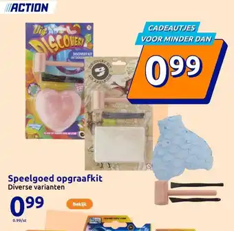 Action Speelgoed opgraafkit aanbieding