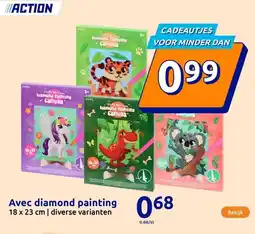 Action Avec diamond painting aanbieding