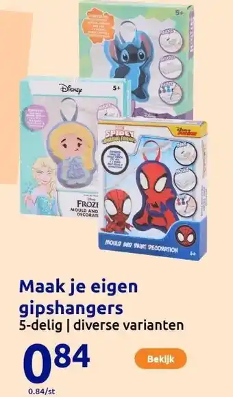 Action Maak je eigen gipshangers aanbieding