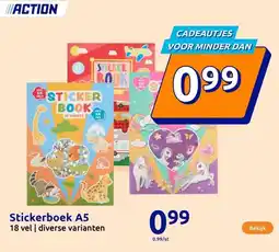 Action Stickerboek A5 aanbieding