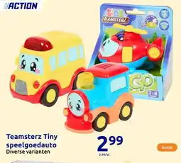 Action Teamsterz Tiny speelgoedauto aanbieding