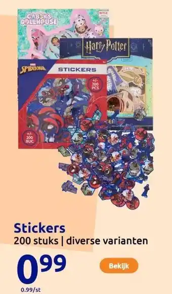 Action Stickers aanbieding