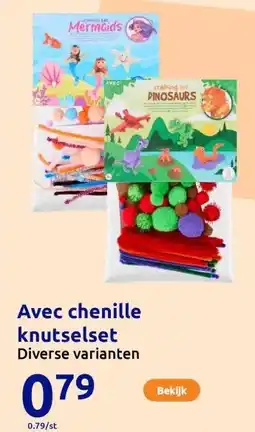 Action Avec chenille knutselset aanbieding