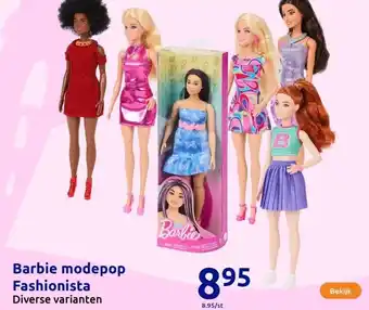 Action Barbie modepop Fashionista aanbieding