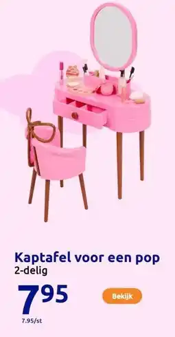 Action Kaptafel voor een pop aanbieding