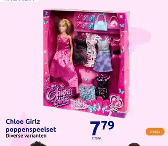 Action Chloe Girlz poppenspeelset aanbieding