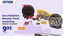 Action Zuru Smashers Monster Truck verrassing aanbieding