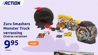 Action Zuru Smashers Monster Truck verrassing aanbieding