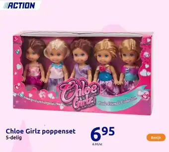 Action Chloe Girlz poppenset aanbieding