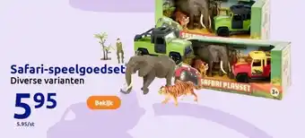 Action Safari-speelgoedset aanbieding