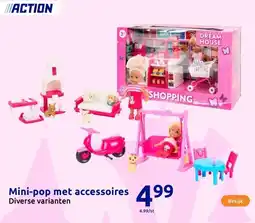 Action Mini-pop met accessoires aanbieding