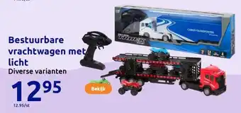 Action Bestuurbare vrachtwagen met licht aanbieding