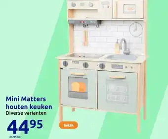 Action Mini Matters houten keuken aanbieding